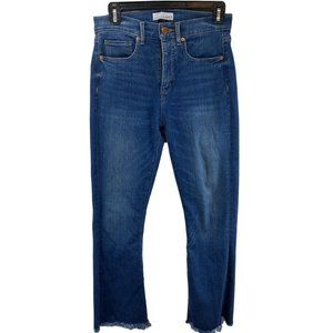 Loft High Waist Flare Crop Women's Denim Jeans 26/2